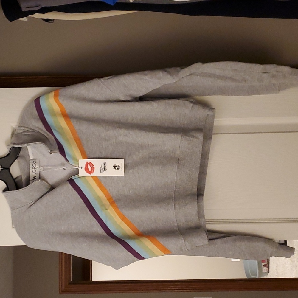 NWT Wildfox rainbow sweatshirt